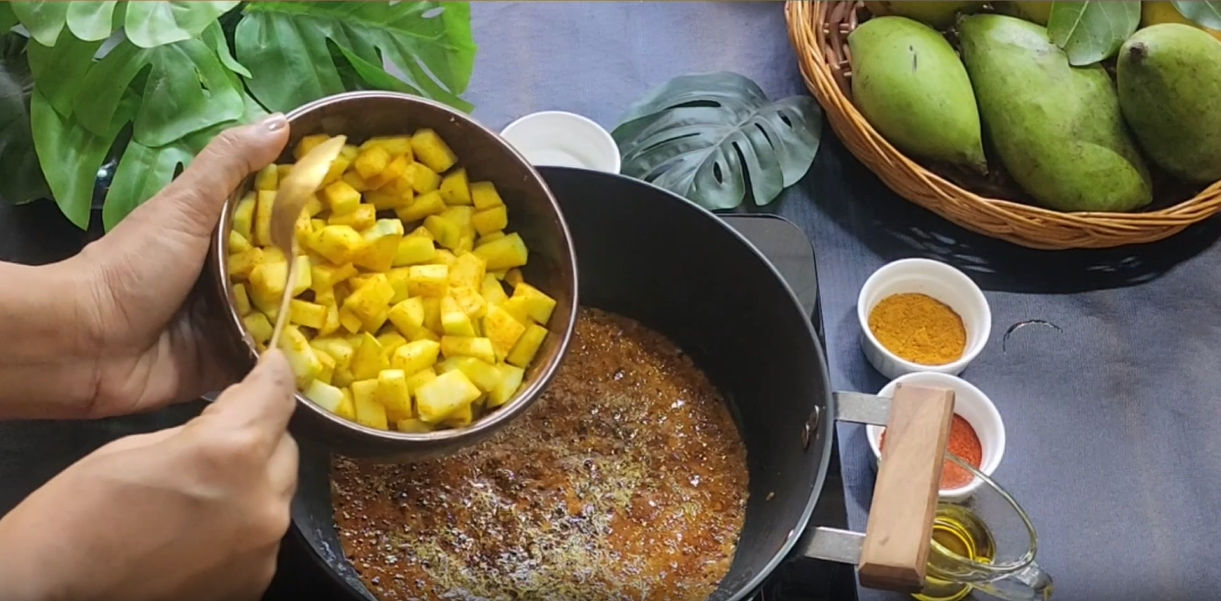 Add the Mangoes